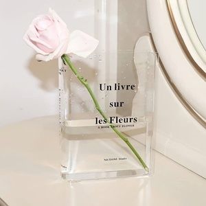 Clear Book Vase